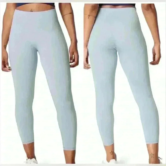 SWEATY BETTY Seamless 7/8 Yoga Leggings Size Small Blue NWT - Picture 1 of 6